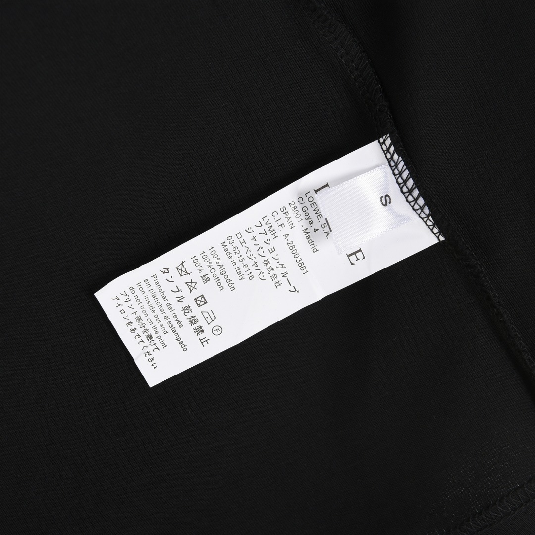 Loewe/罗意威 25ss 胸口彩色徽标刺绣logo短袖T恤