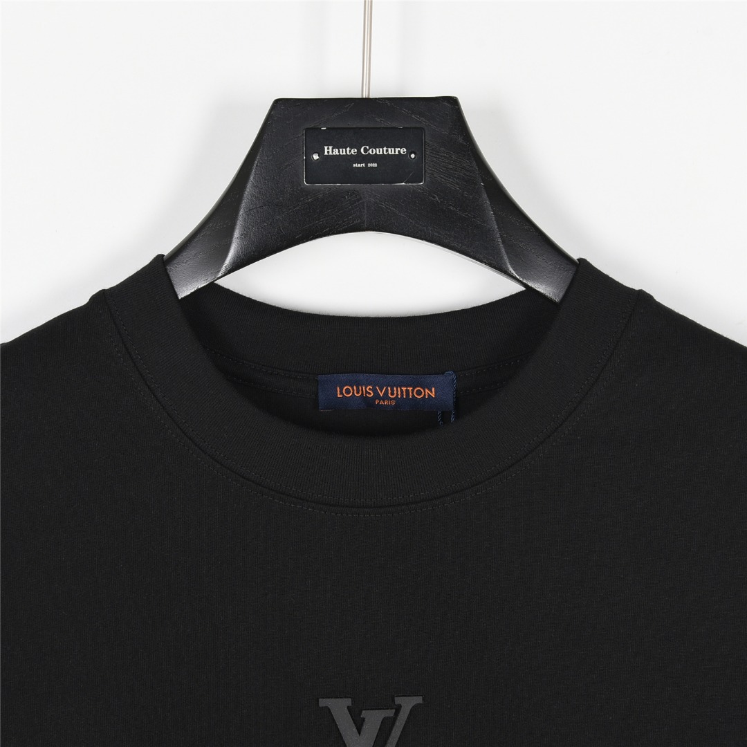 Louis Vuitton/路易威登 25ss 字母logo立体压胶短袖T恤