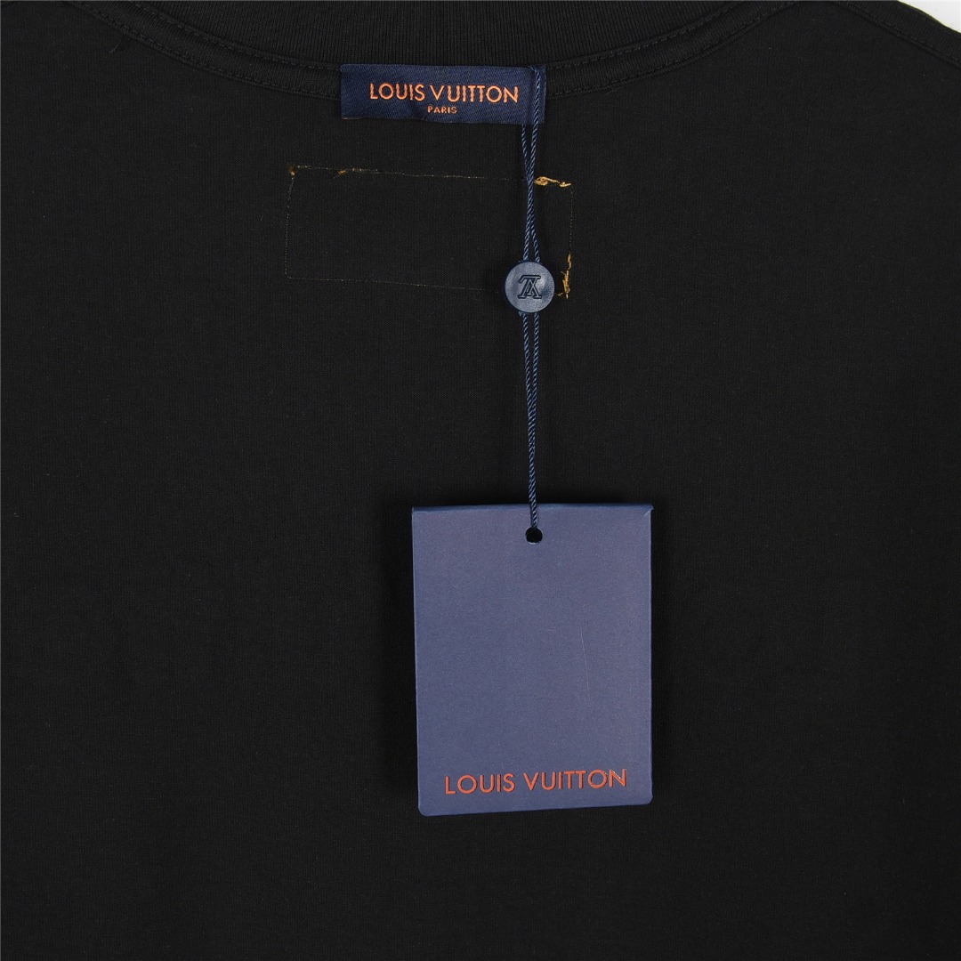 Louis Vuitton/路易威登 25ss 字母logo立体压胶短袖T恤