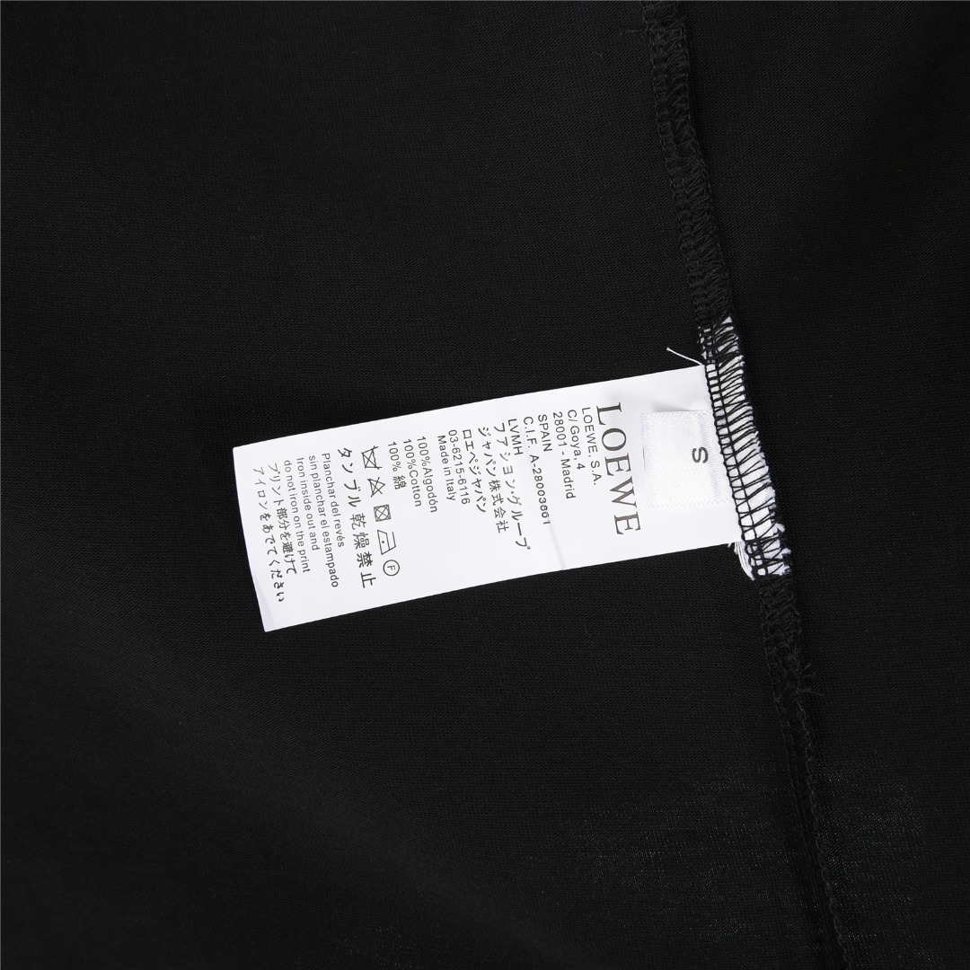 Loewe/罗意威 25ss 彩色流苏刺绣短袖T恤