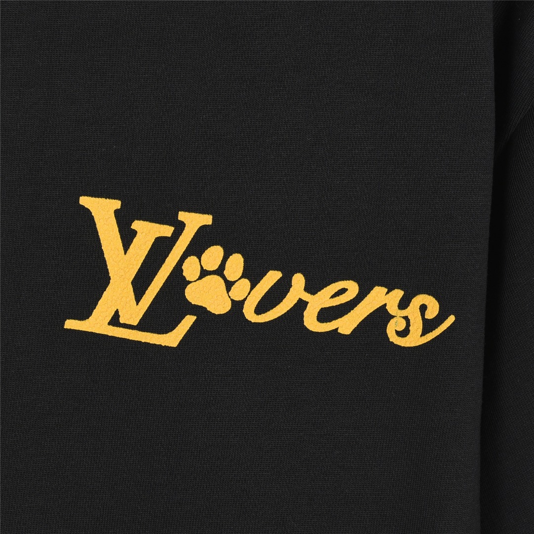 Louis Vuitton/路易威登 25ss 后背字母logo发泡印花短袖T恤