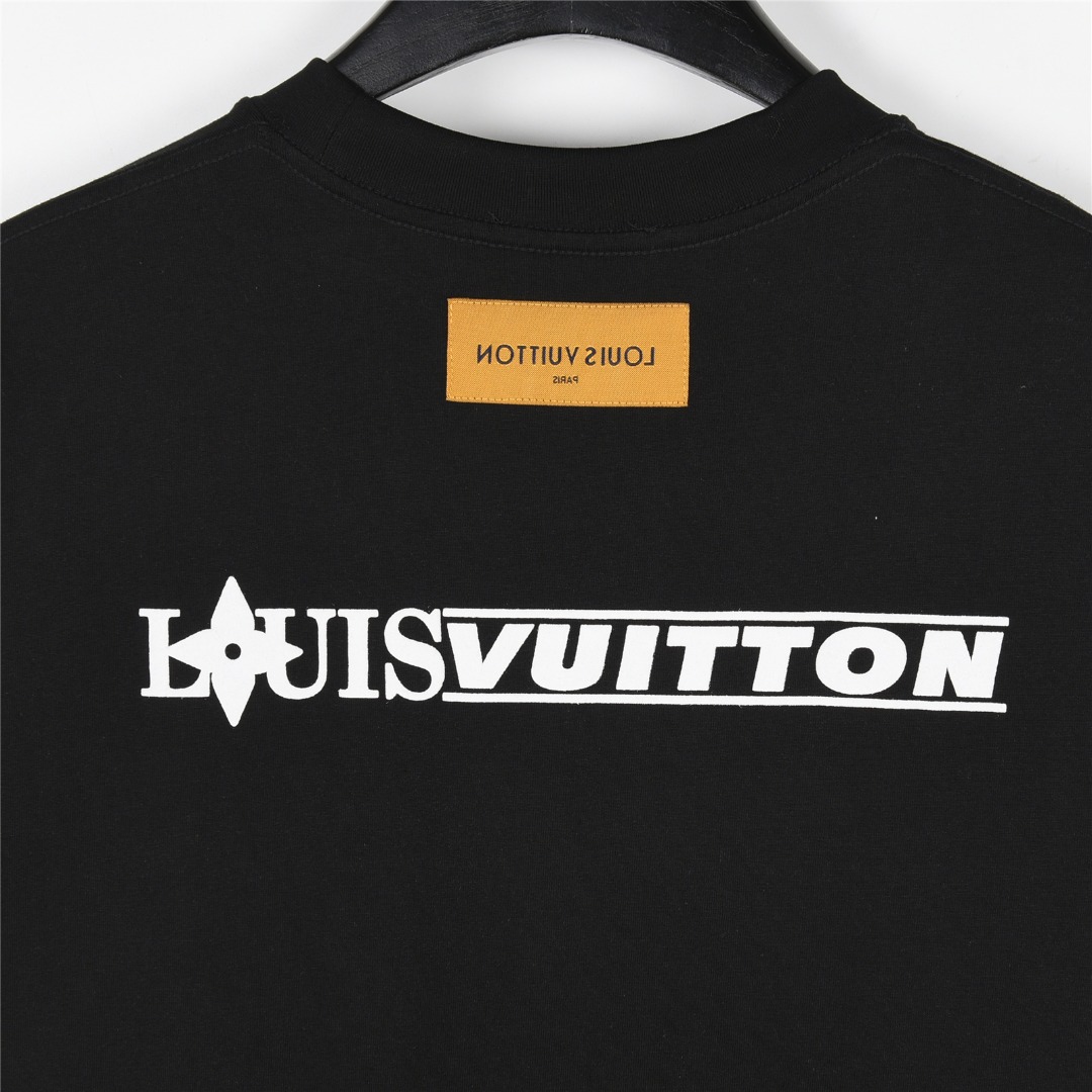 Louis Vuitton/路易威登 美洲杯联名压花刺绣撞色短袖T恤