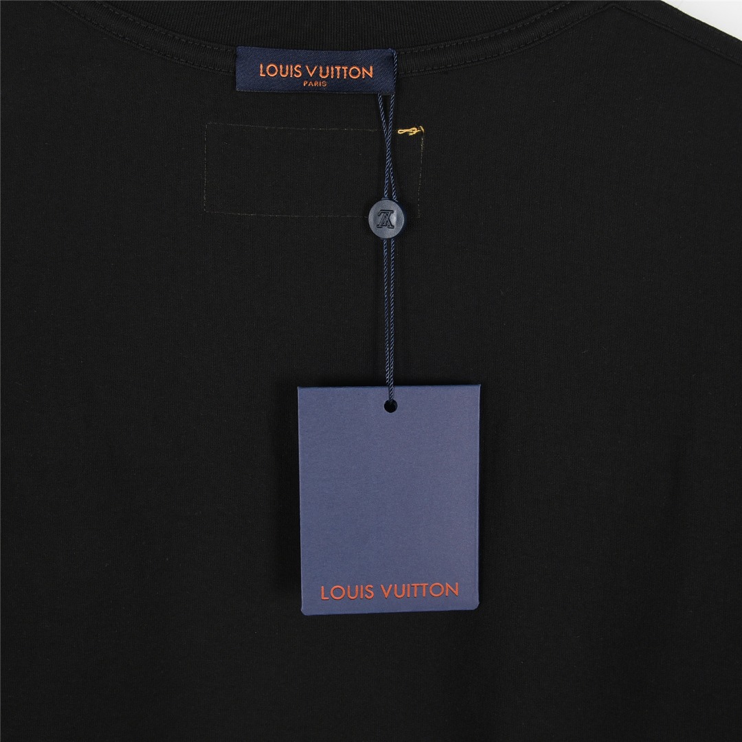 Louis Vuitton/路易威登 美洲杯联名压花刺绣撞色短袖T恤