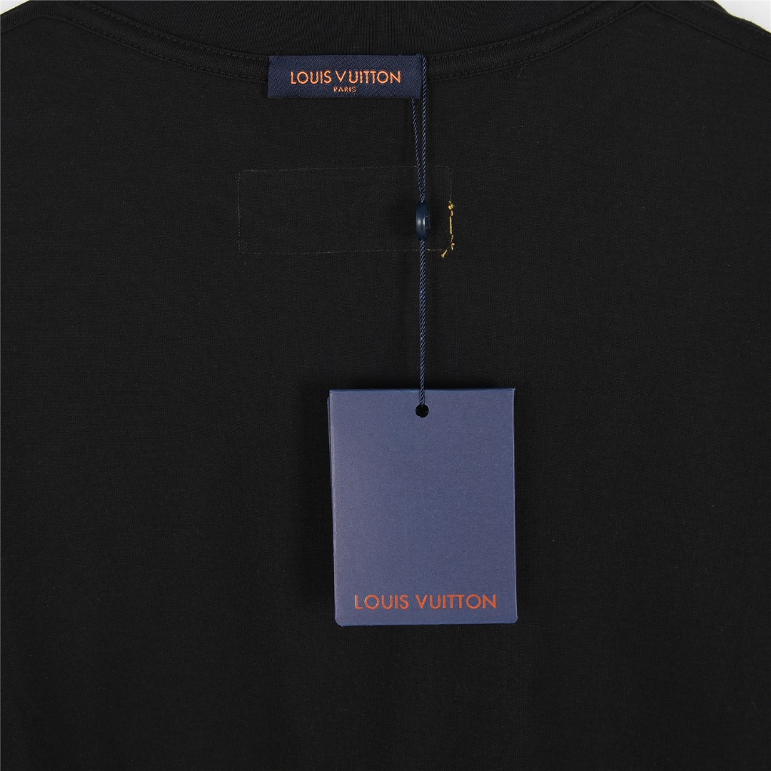 Louis Vuitton/路易威登 25ss 反转圆标小标logo刺绣短袖T恤