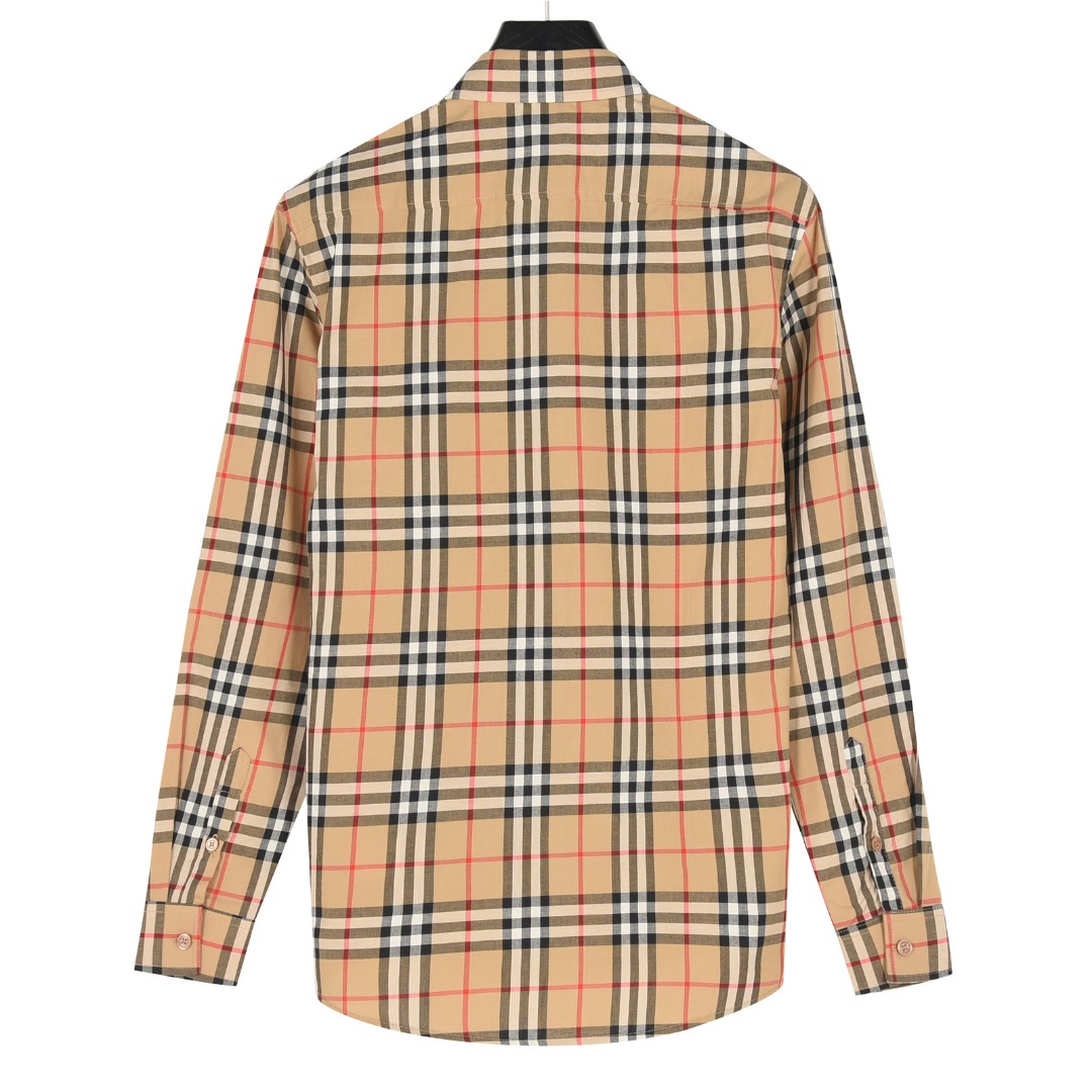 Burberry/巴宝莉 经典胸前口袋格纹长袖衬衫