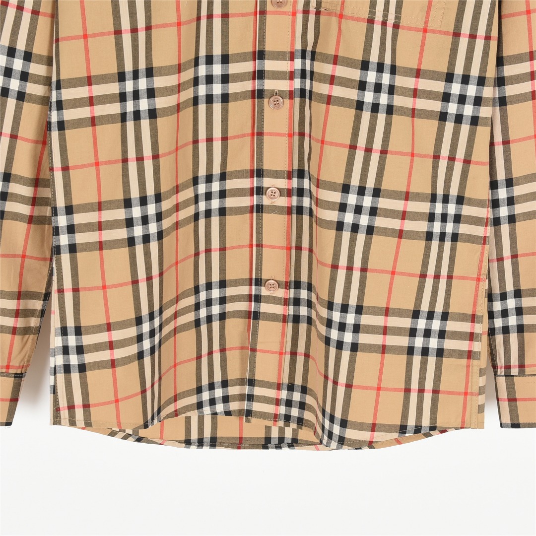 Burberry/巴宝莉 经典胸前口袋格纹长袖衬衫