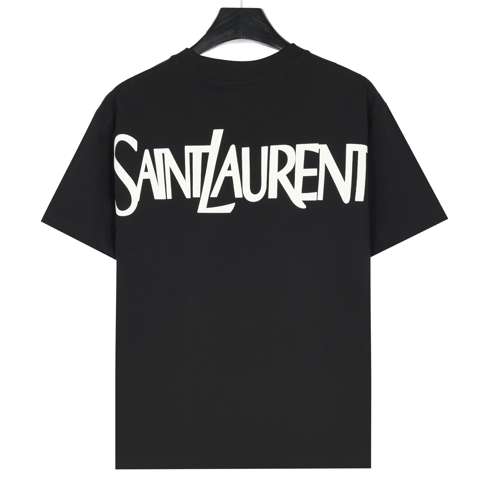 SAINT LAURENT/圣罗兰 25ss 后背字母logo发泡印花短袖T恤