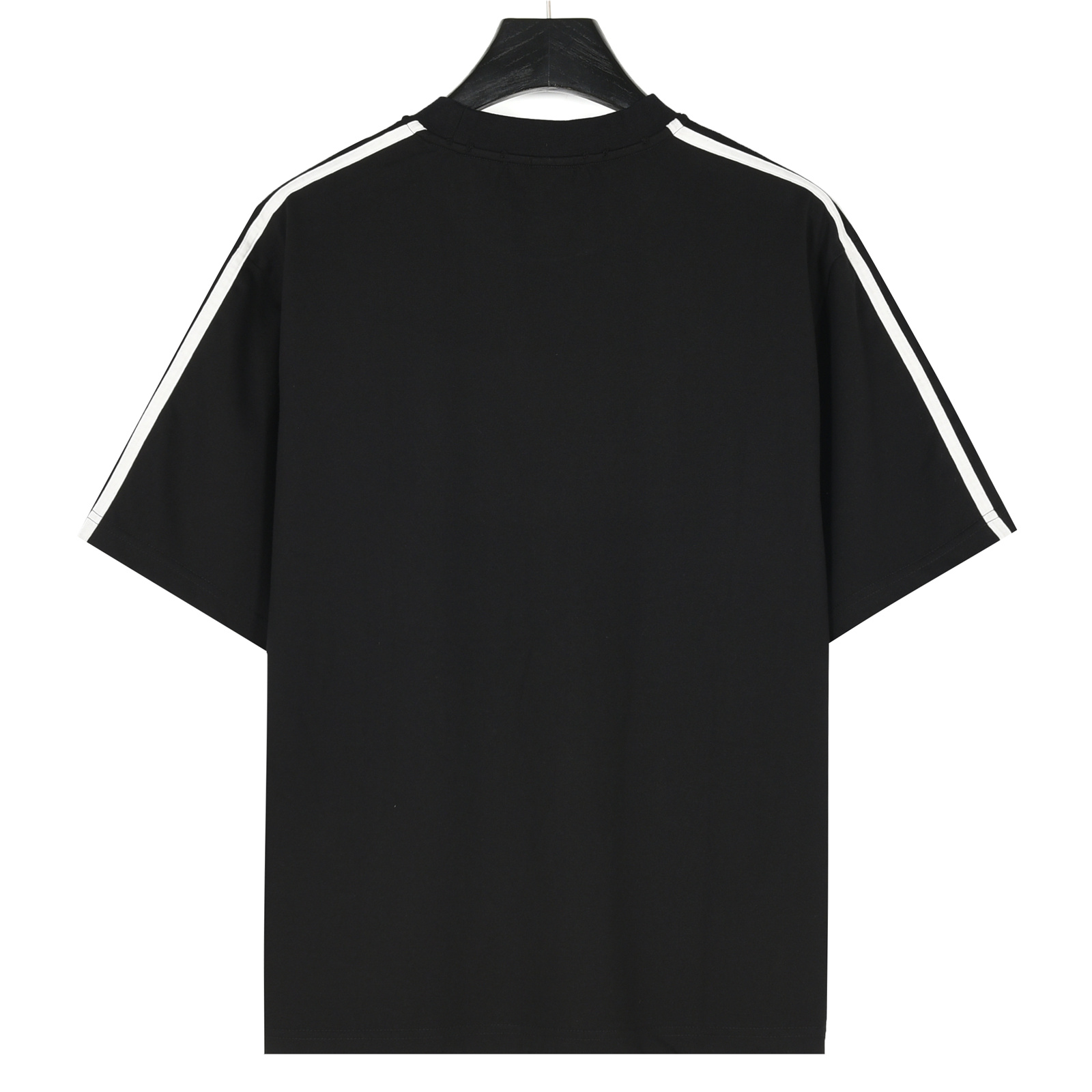 Balenciaga X adidas联名 三叶草logo压胶短袖T恤 面料采用300克重磅洗水纯棉