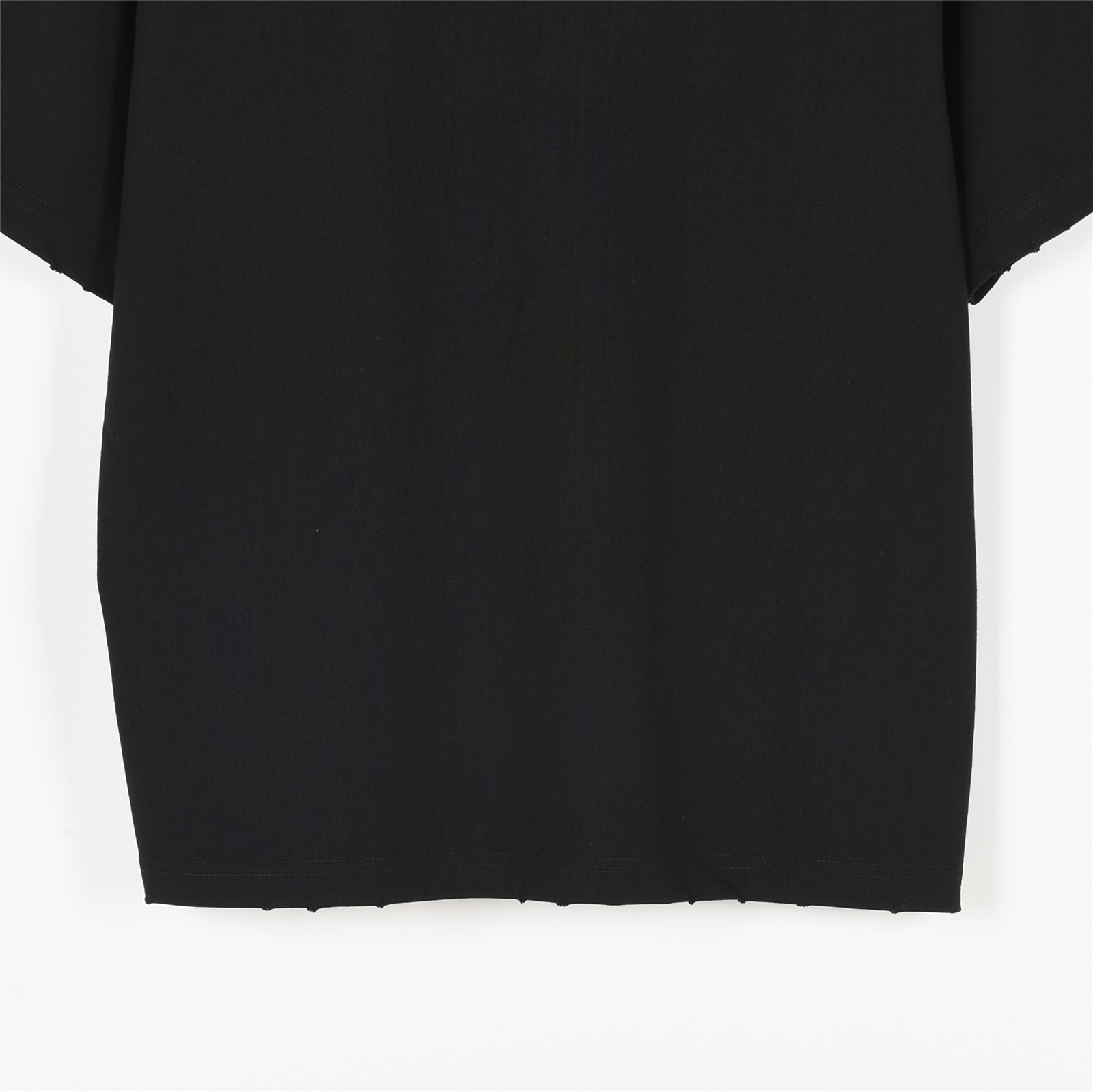 Balenciaga X adidas联名 三叶草logo压胶短袖T恤 面料采用300克重磅洗水纯棉