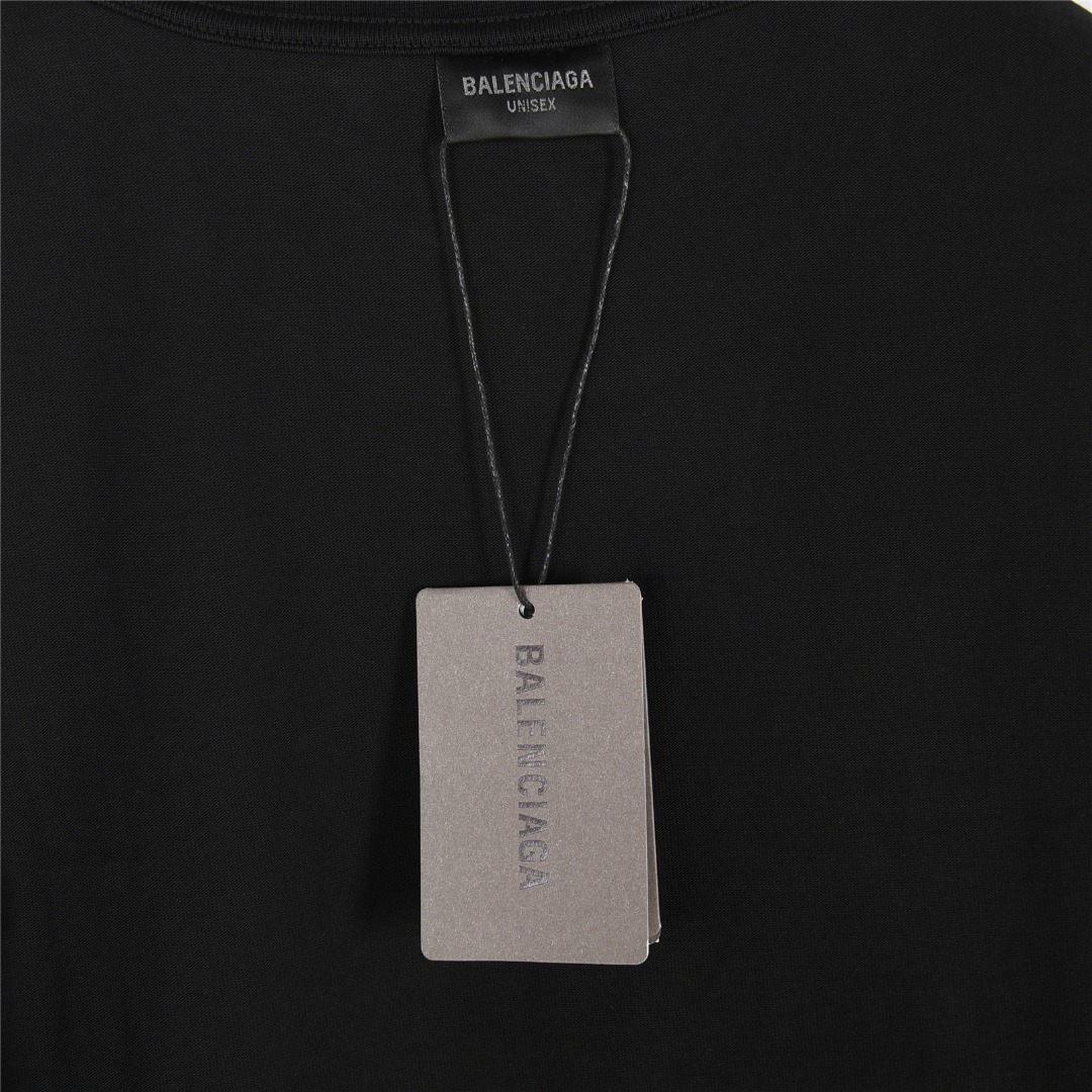 Balenciaga/巴黎世家 25ss 胸口小标logo刺绣短袖T恤