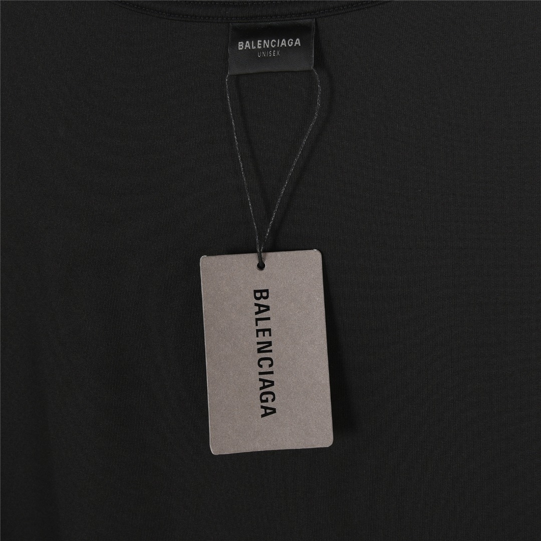 Balenciaga/巴黎世家 25ss 格鲁尼亚小镇水洗船帆水洗破洞短袖T恤