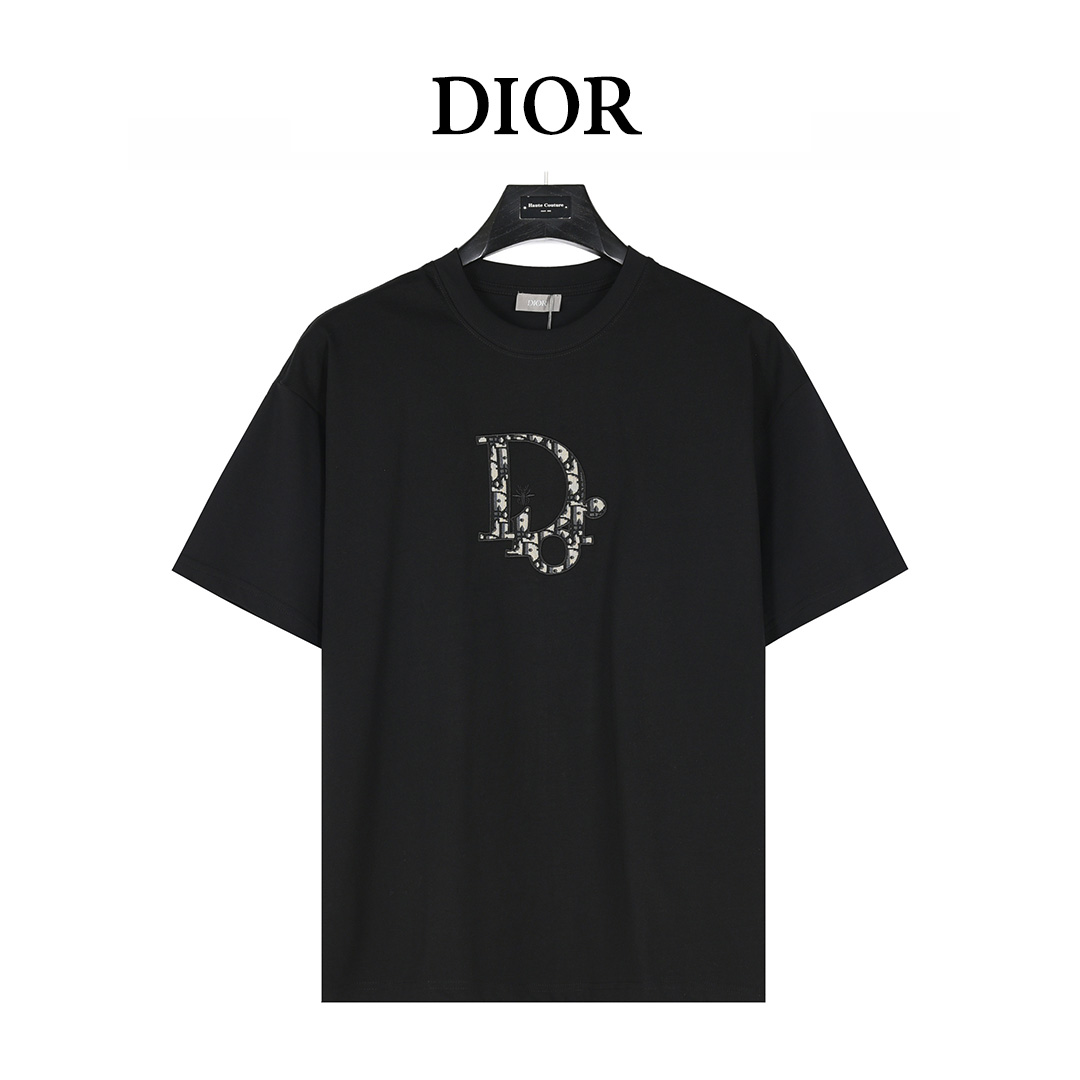 Dior/迪奥 25ss 老花贴布刺绣短袖T恤