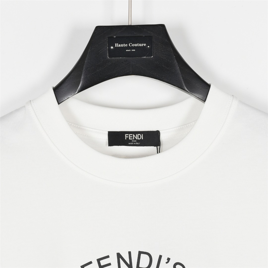 FENDI 芬迪 25ss 薯条刺绣短袖T恤-Chinese UA Cheap High Quatity Brand Clothes Bags handbags Sneakers wholesale wholesaler seller from China Factory suppliers Fashion Clothing Shoes best Quality Beautiful Price FENDI 芬迪 25ss 薯条刺绣短袖T恤