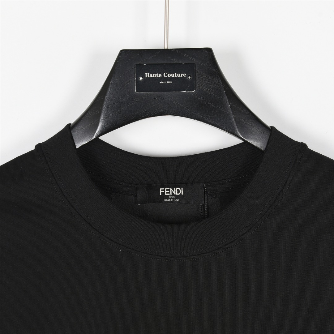 FENDI/芬迪 25ss 薯条刺绣短袖T恤
