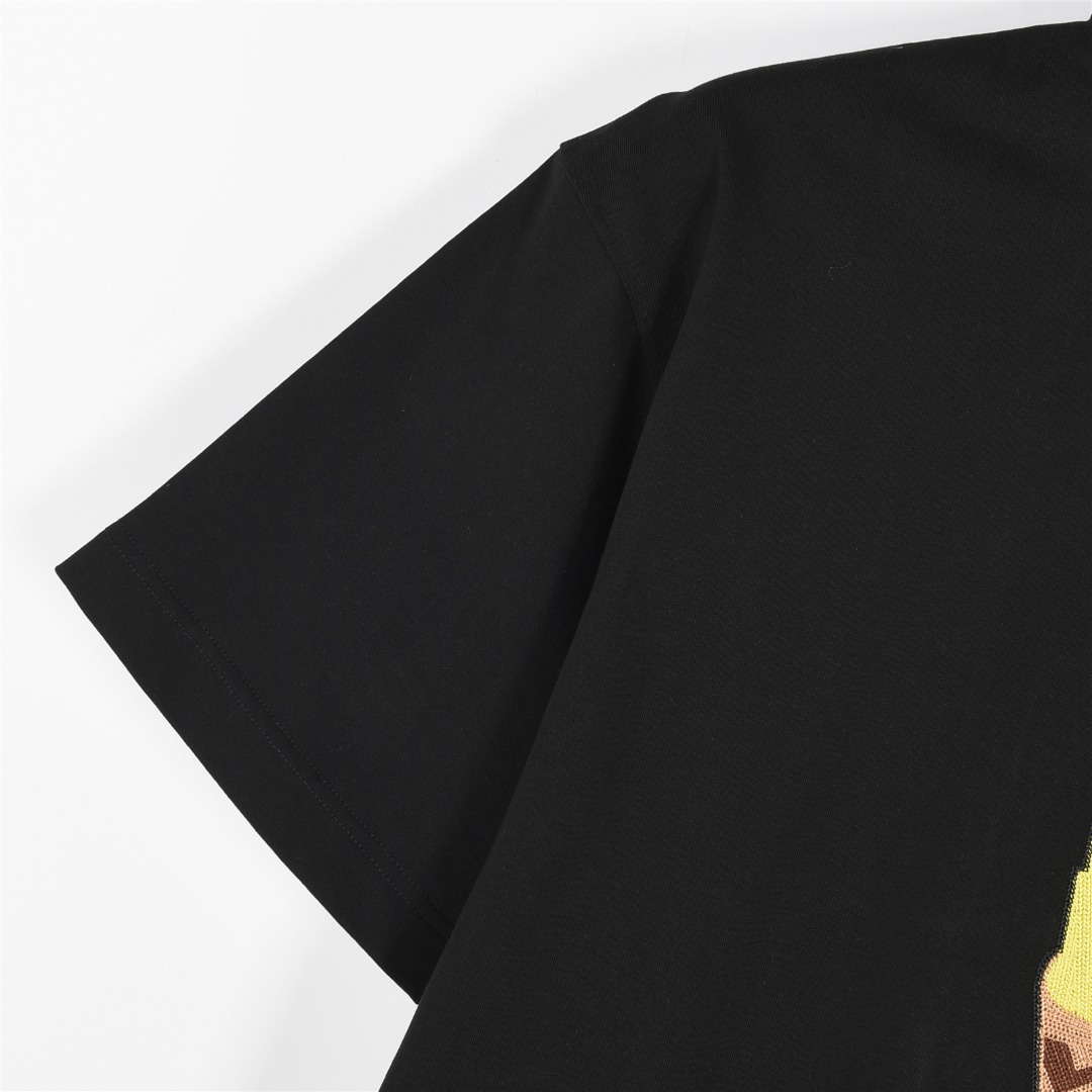 FENDI/芬迪 25ss 薯条刺绣短袖T恤