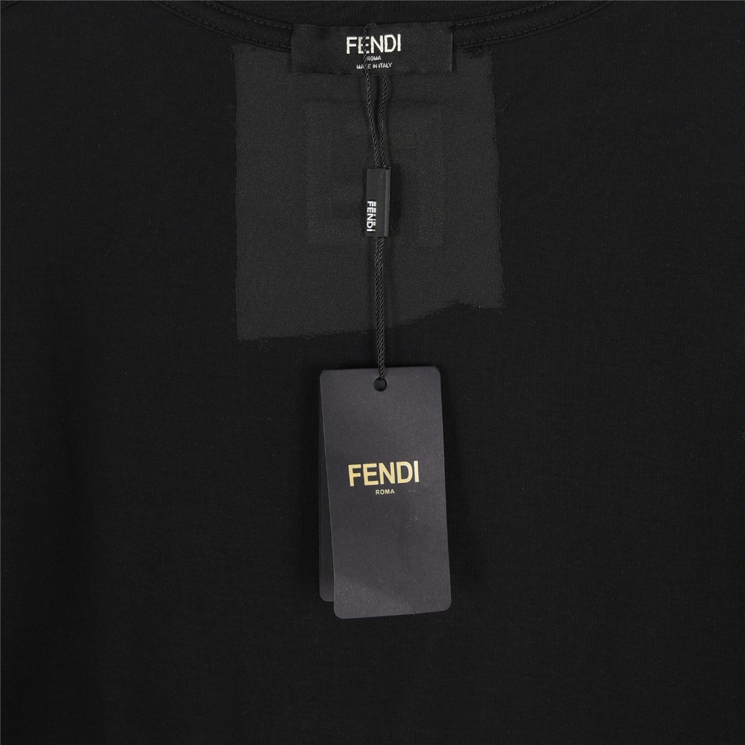 FENDI/芬迪 25ss 薯条刺绣短袖T恤