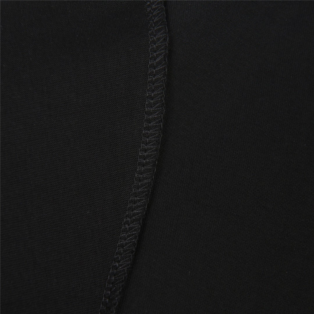 DIOR/迪奥 x 石头岛联名 25ss 斑驳字母logo印花短袖T恤 黑色 白色