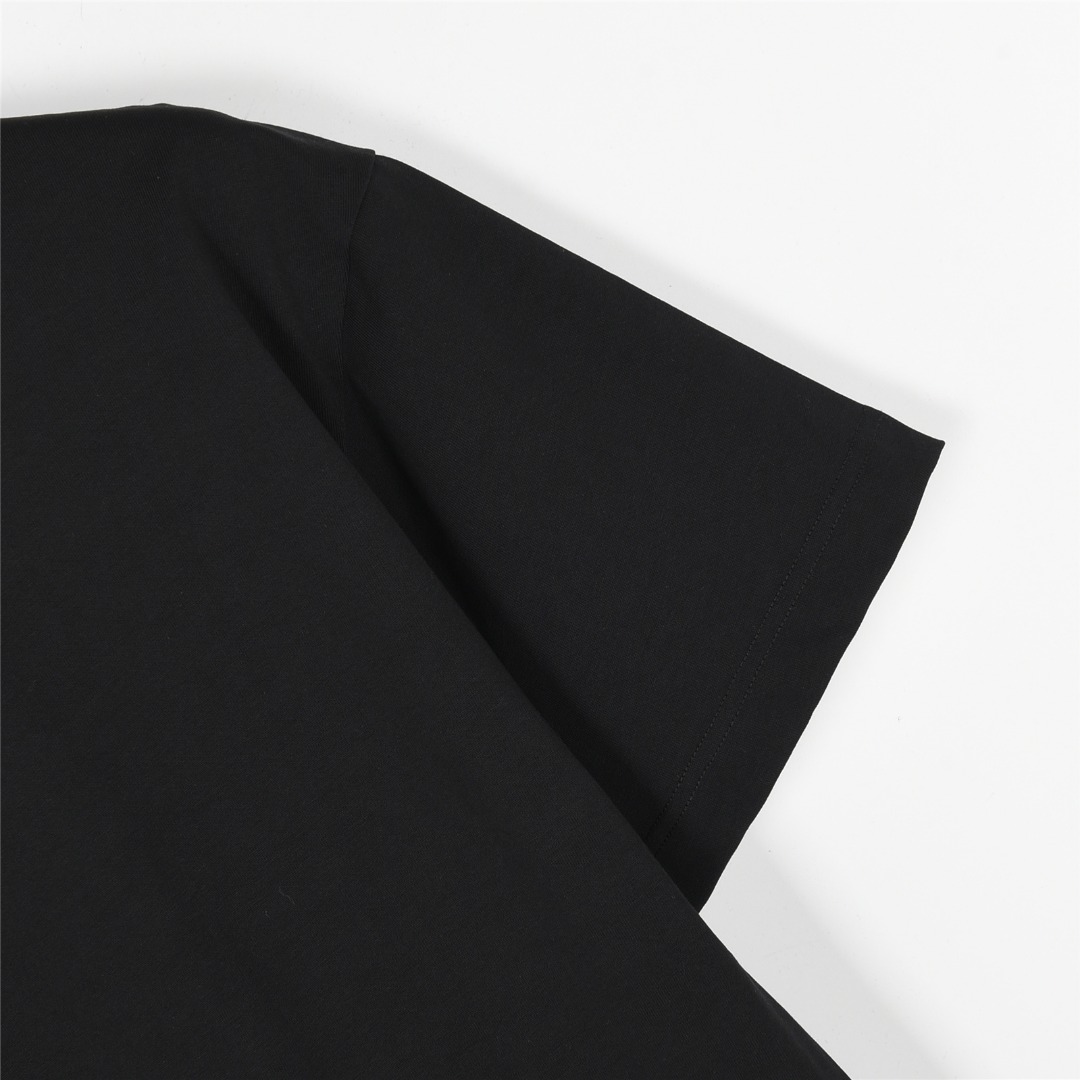 Dior/迪奥 25ss 领口拼接字母蜜蜂刺绣短袖T恤
