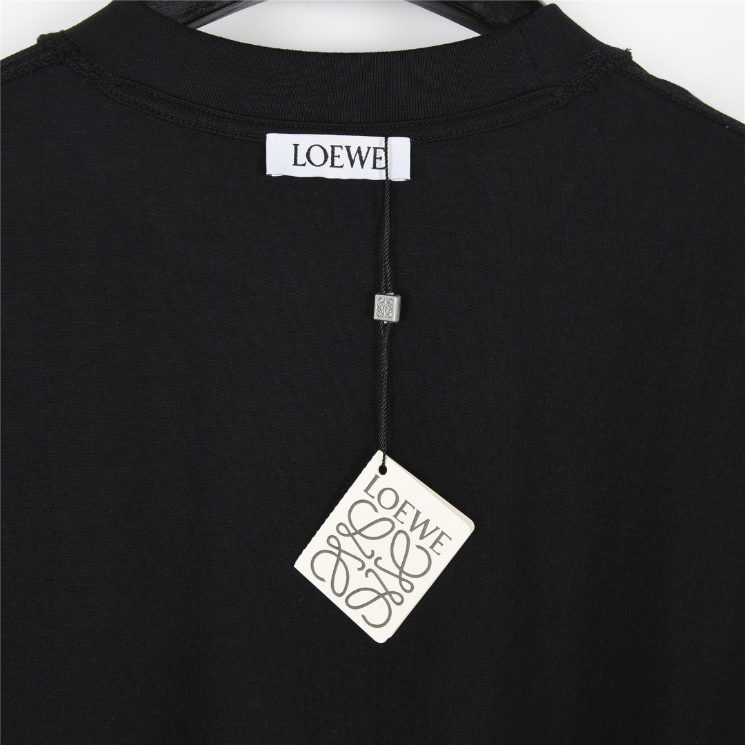 Loewe/罗意威 25ss 胸口凹凸logo压胶短袖T恤