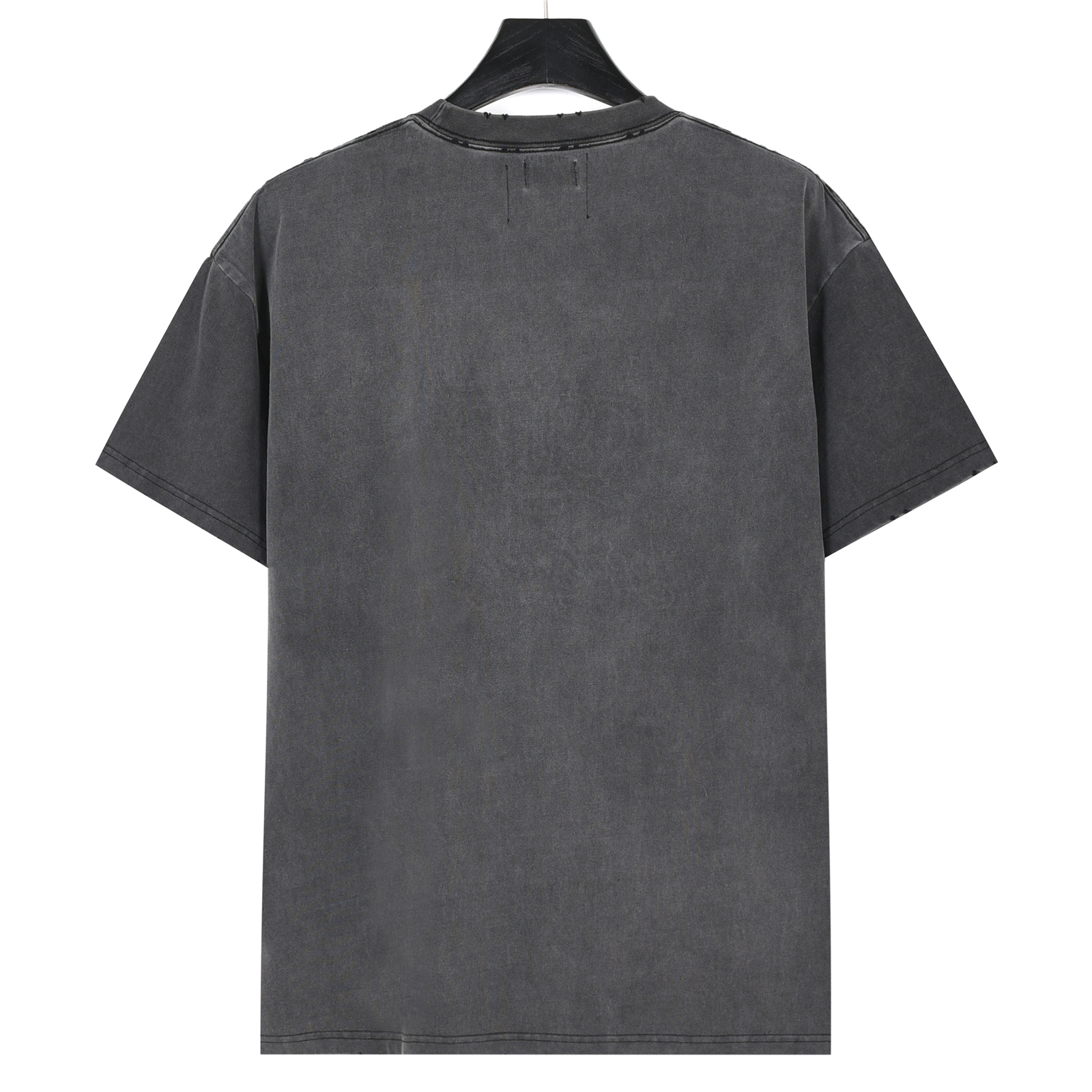 Balenciaga/巴黎世家 25ss 水洗皇冠烫钻炒盐破洞短袖T恤