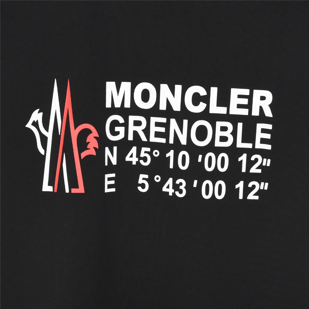 Moncler/蒙口 25ss 小标刺绣及后背立体logo压胶短袖T恤