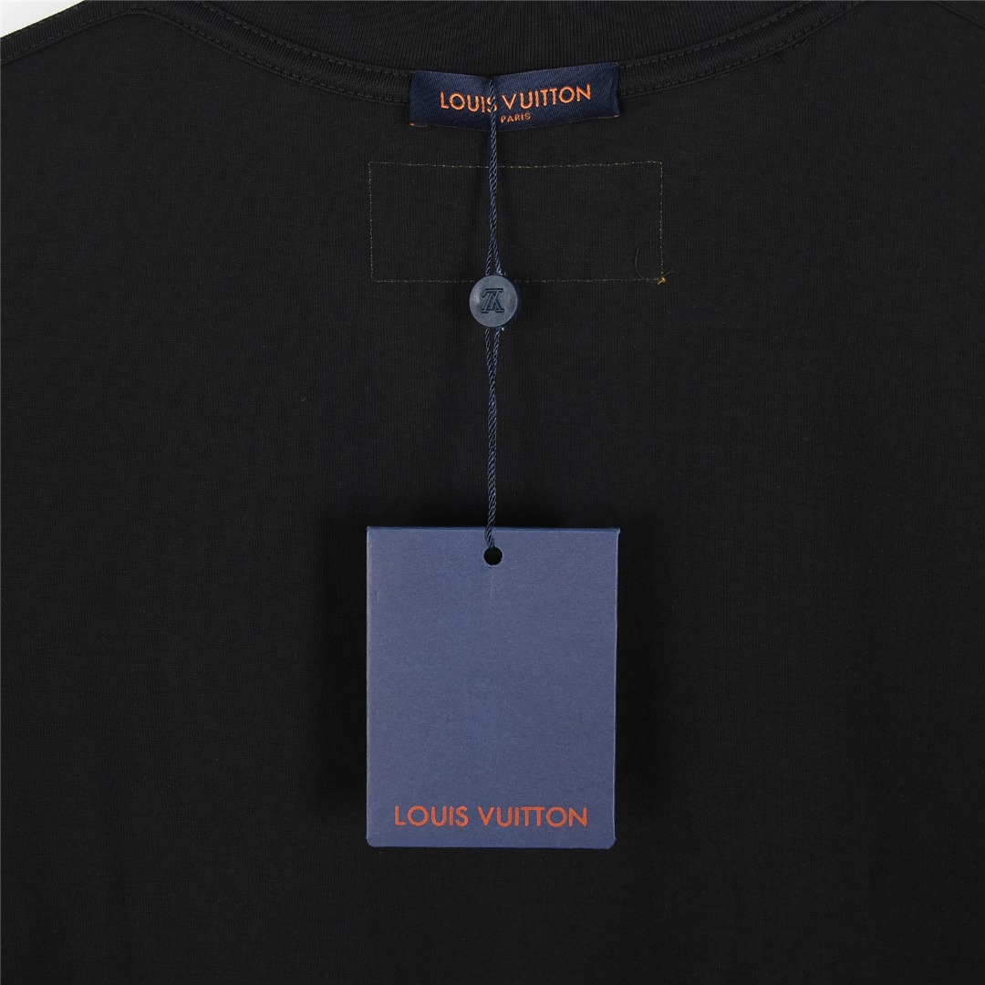 Louis Vuitton/路易威登 25ss logo及四叶草烫银短袖T恤