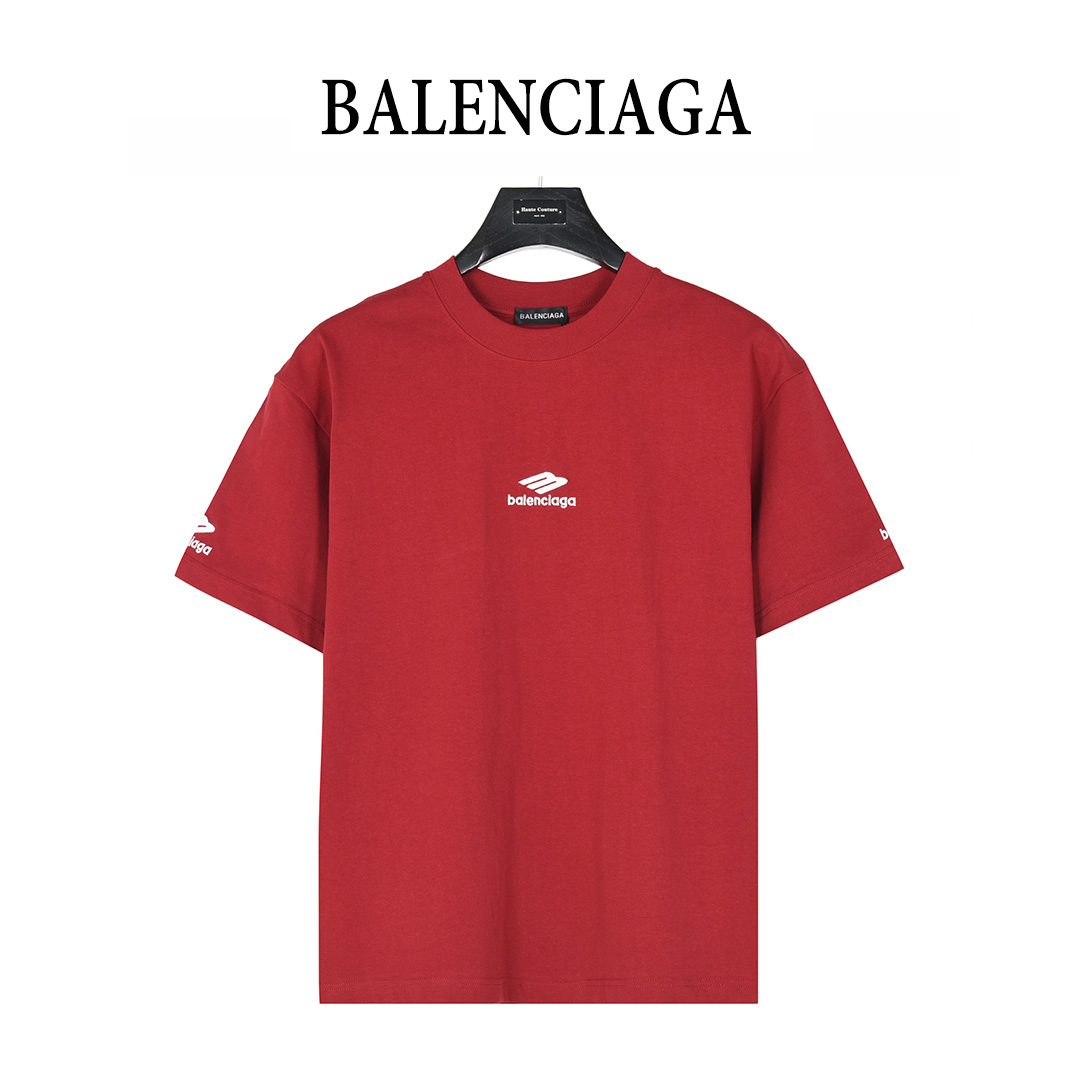 Balenciaga/巴黎世家 25ss 3M小标logo刺绣短袖T恤