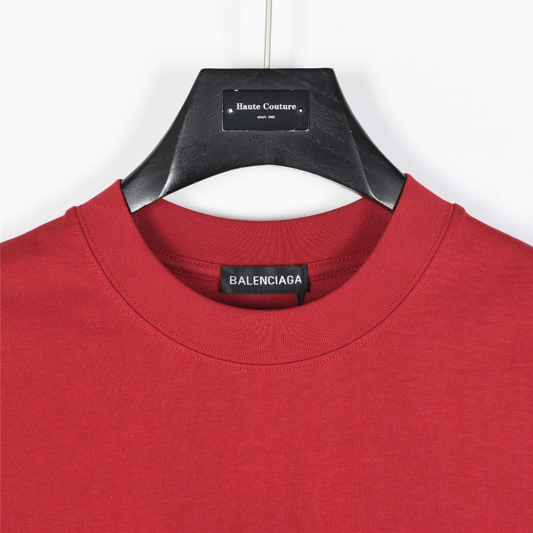 Balenciaga/巴黎世家 25ss 3M小标logo刺绣短袖T恤