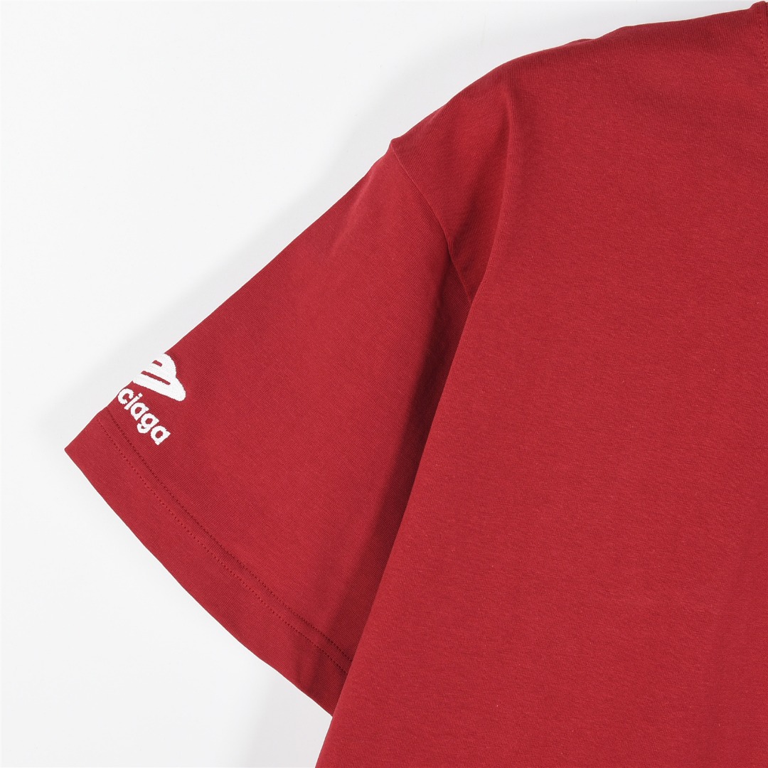 Balenciaga/巴黎世家 25ss 3M小标logo刺绣短袖T恤