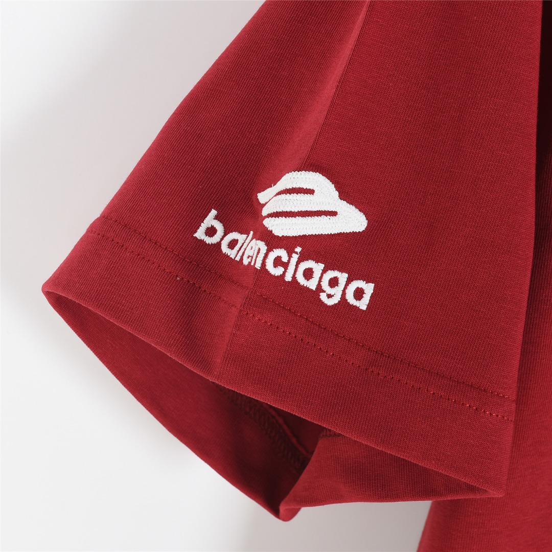 Balenciaga/巴黎世家 25ss 3M小标logo刺绣短袖T恤
