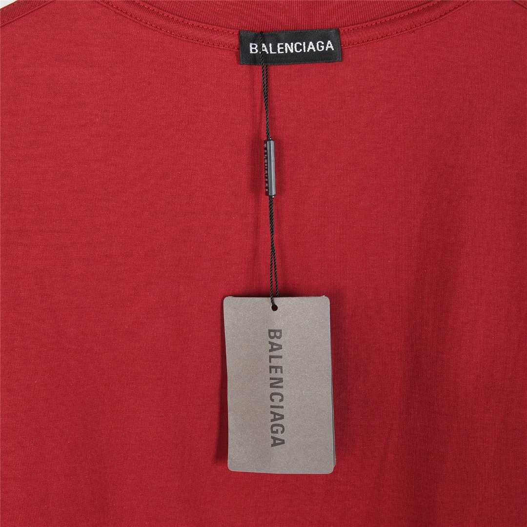 Balenciaga/巴黎世家 25ss 3M小标logo刺绣短袖T恤