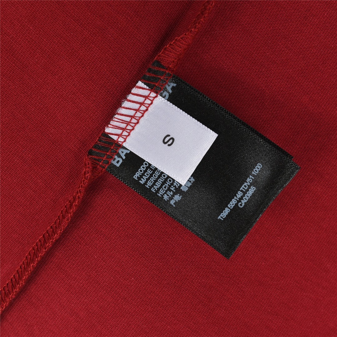 Balenciaga/巴黎世家 25ss 3M小标logo刺绣短袖T恤