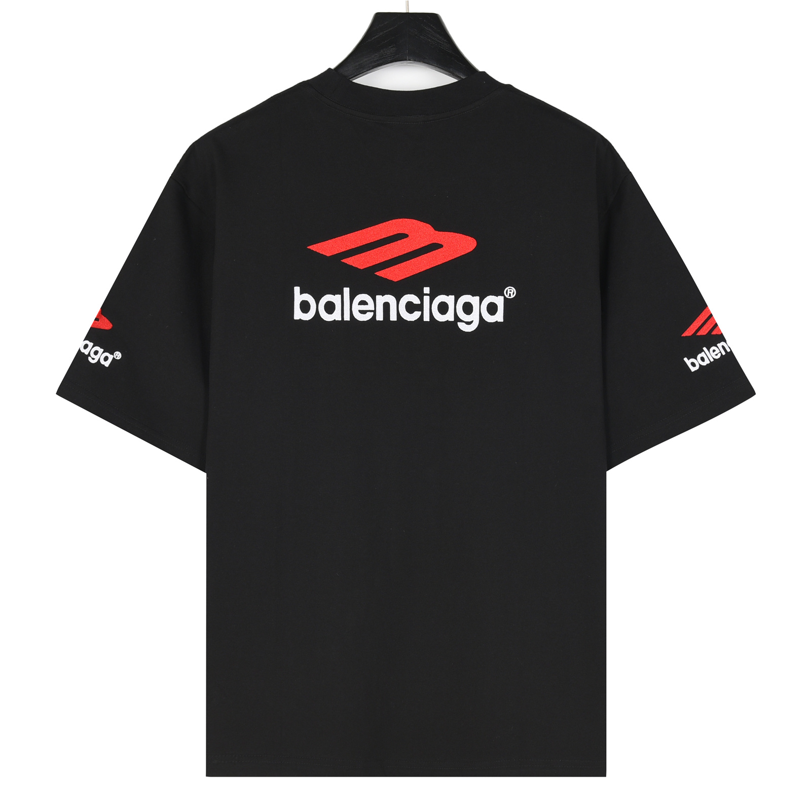 Balenciaga/巴黎世家 3M标logo字母重工刺绣短袖T恤