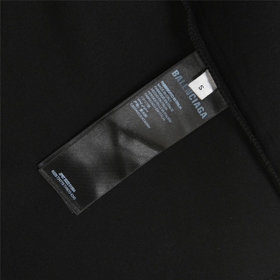 Balenciaga/巴黎世家 3M标logo字母重工刺绣短袖T恤