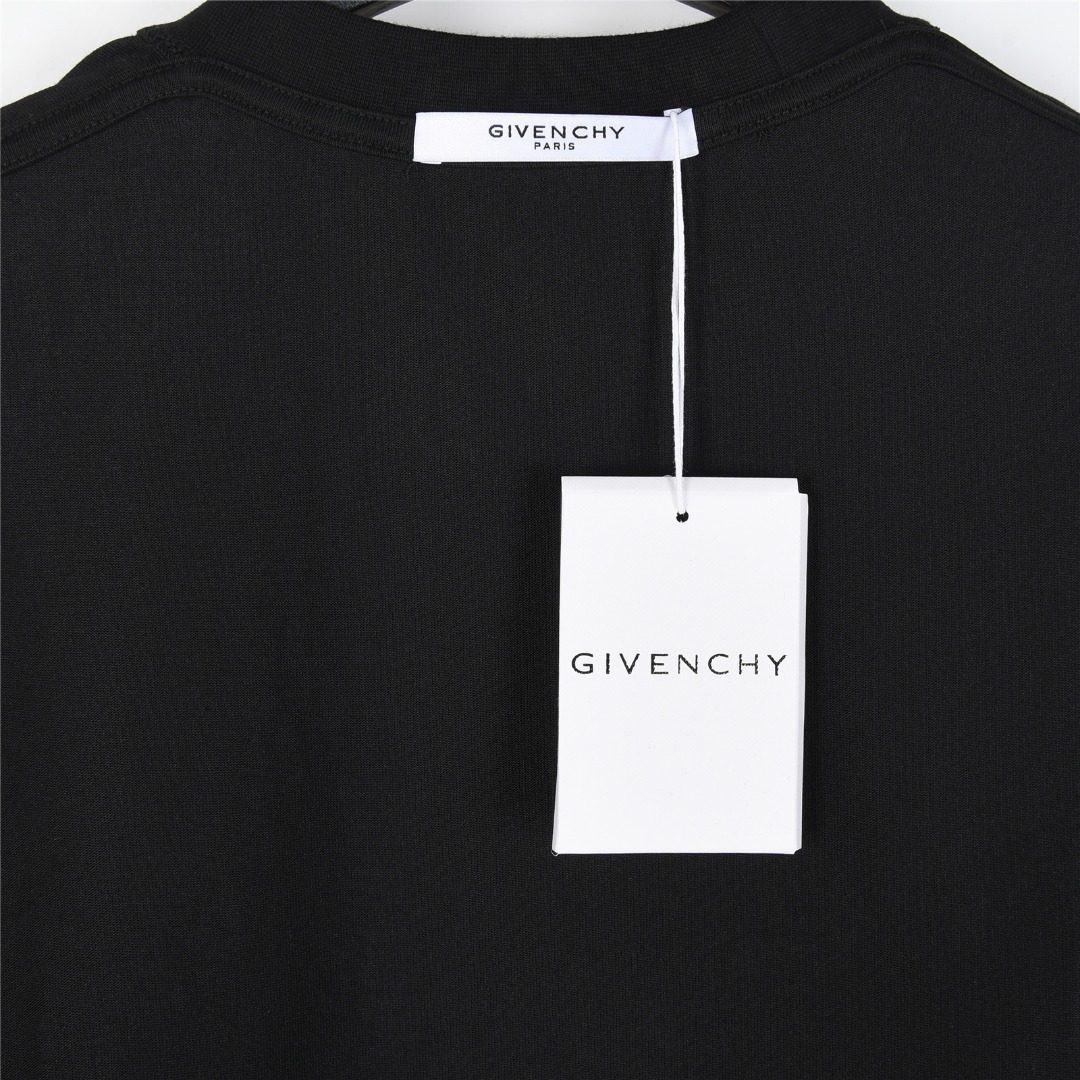 GIVENCHY/纪梵希 25ss 领口五角星宫格刺绣短袖T恤