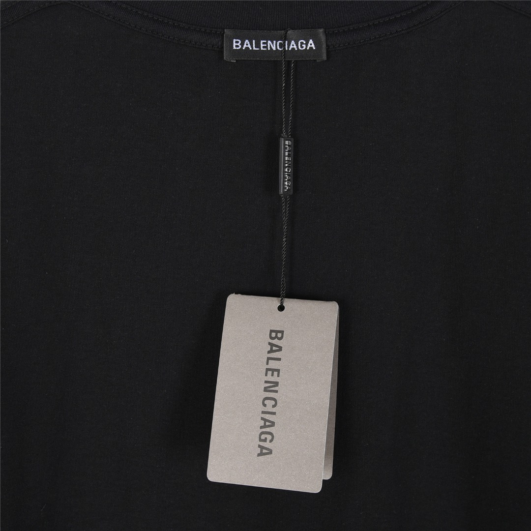 Balenciaga/巴黎世家 25ss 钥匙徽章logo印花短袖T恤