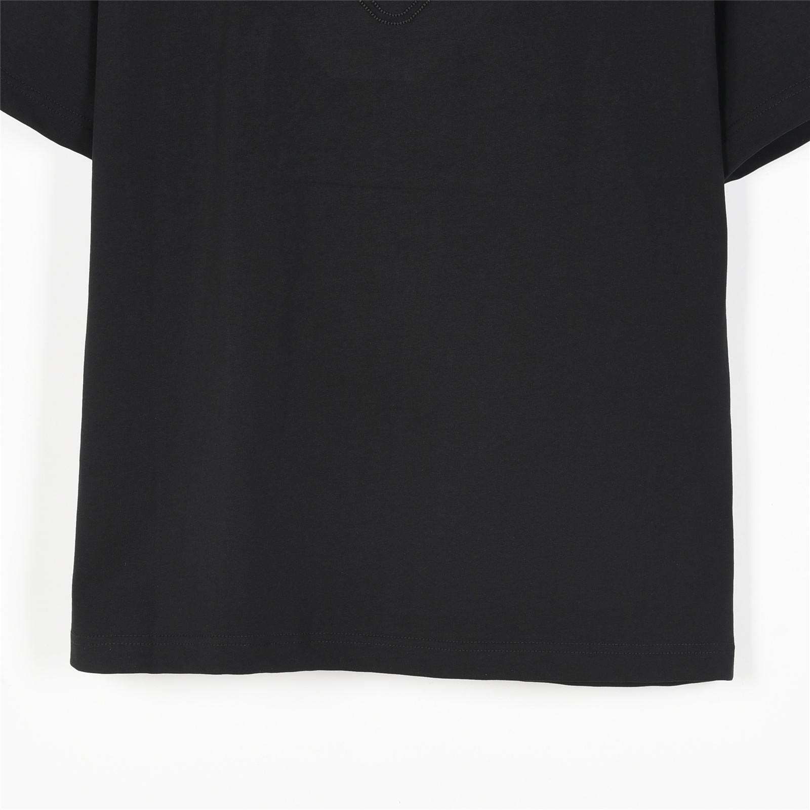 PRADA/普拉达25ss 金属三角标及后背暗纹拱桥刺绣短袖T恤