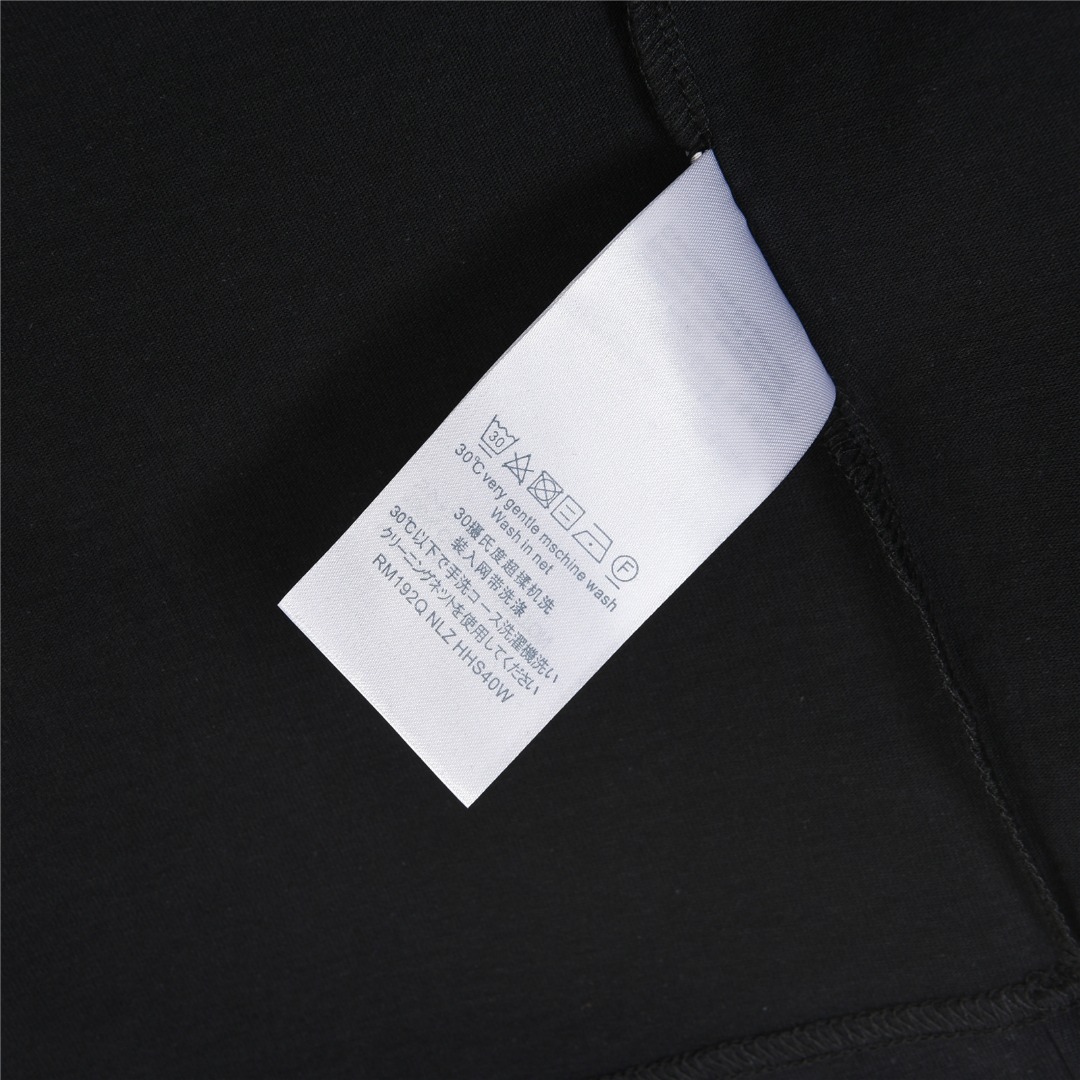 Louis Vuitton/路易威登 25ss 简约logo刺绣短袖T恤 黑色 白色