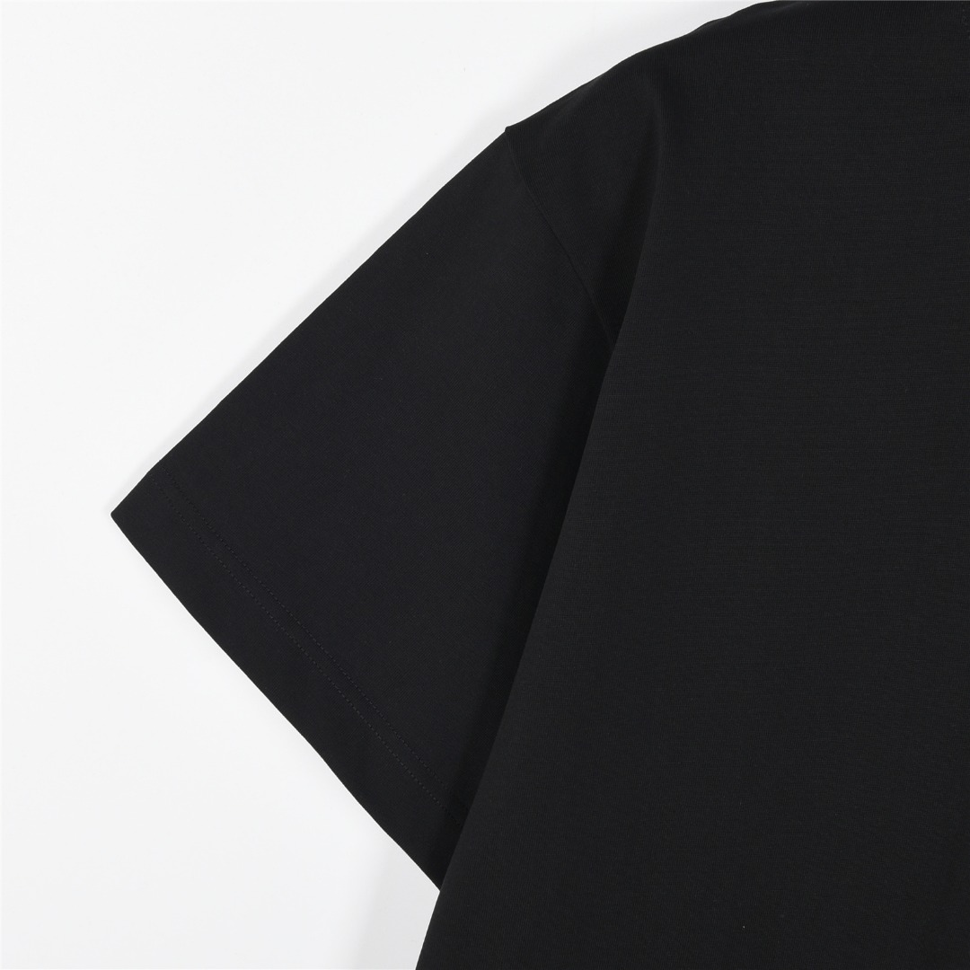 Louis Vuitton/路易威登 25ss 向日葵彩绘涂鸦大logo短袖T恤 黑色 白色