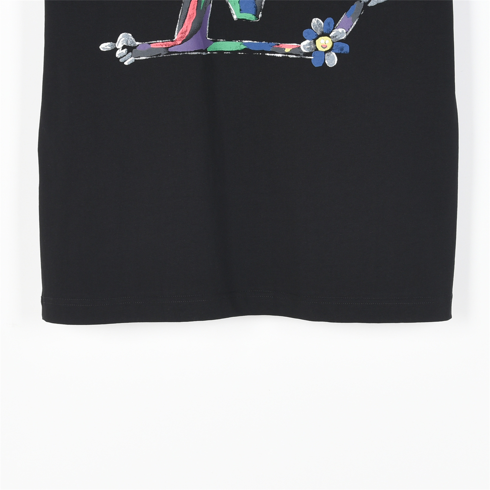 Louis Vuitton/路易威登 25ss 向日葵彩绘涂鸦大logo短袖T恤 黑色 白色