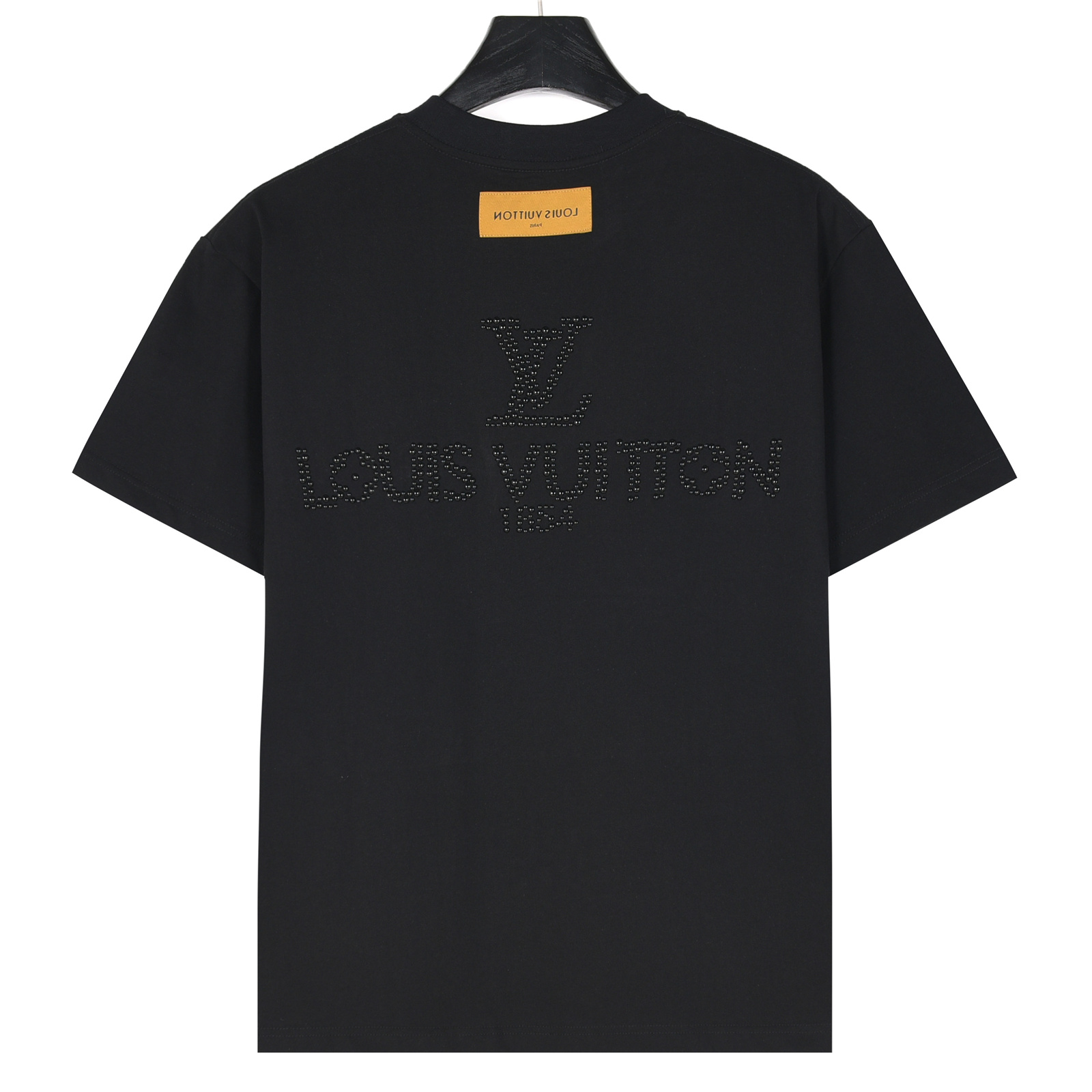 LouisVuitton/路易威登 25ss 珍珠logo字母烫钻短袖T恤