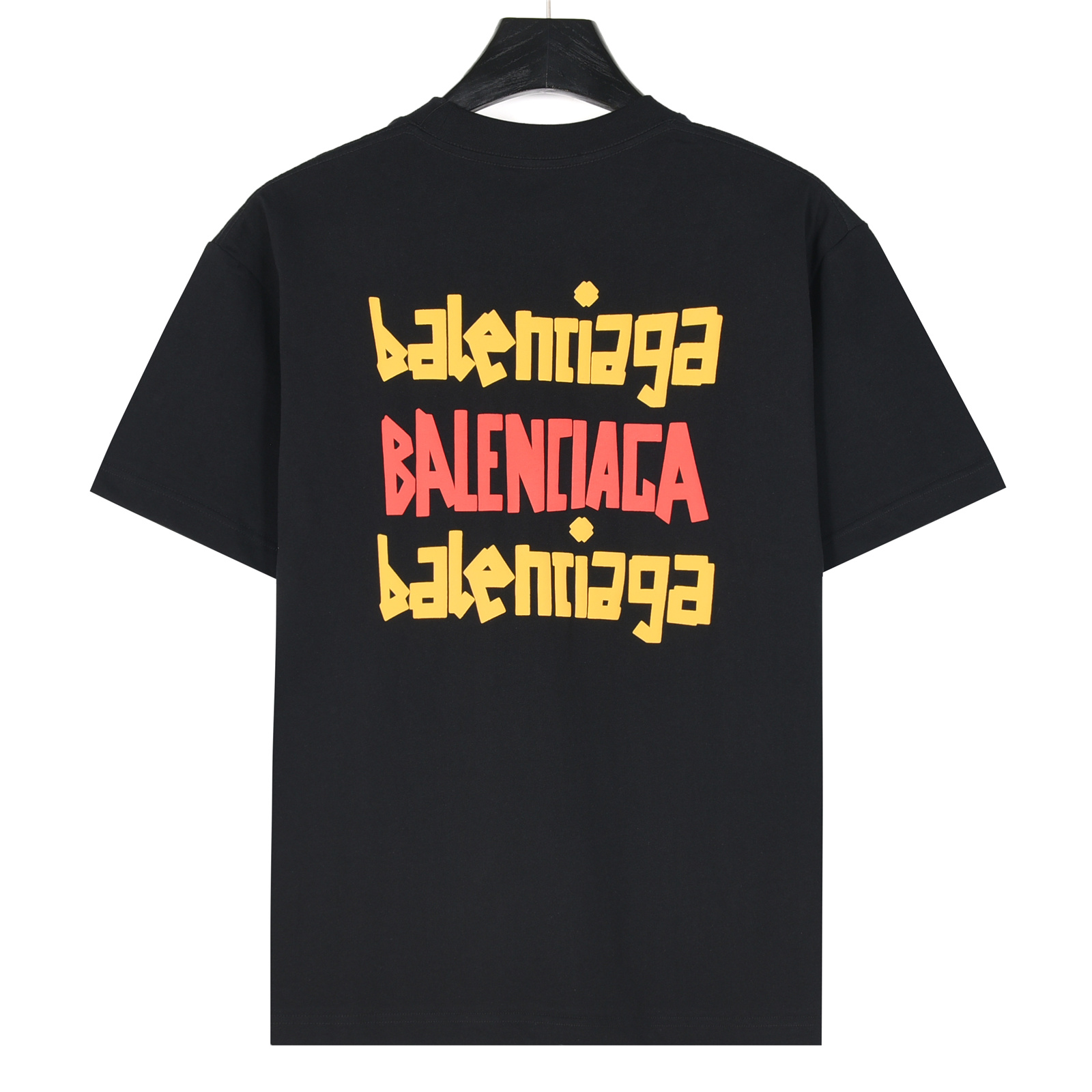 Balenciaga/巴黎世家 25ss 涂鸦多logo字母发泡印花短袖T恤