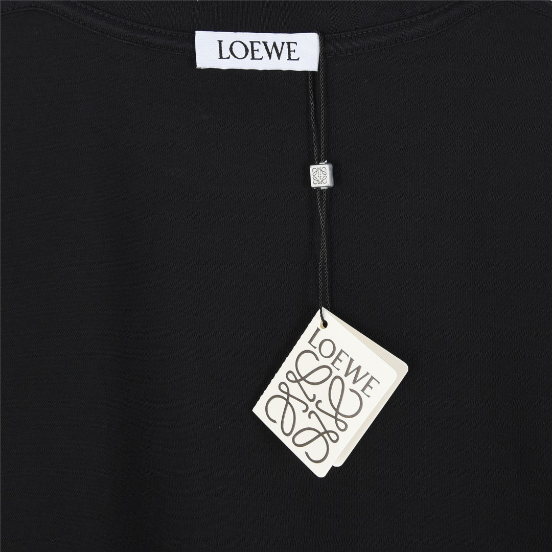 Loewe/罗意威 25ss 不规则徽标logo撞色刺绣短袖T恤