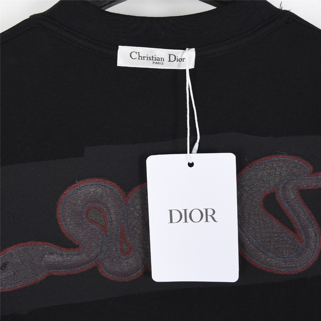 Dior/迪奥 25ss 蛇年限定榻榻米刺绣短袖T恤
