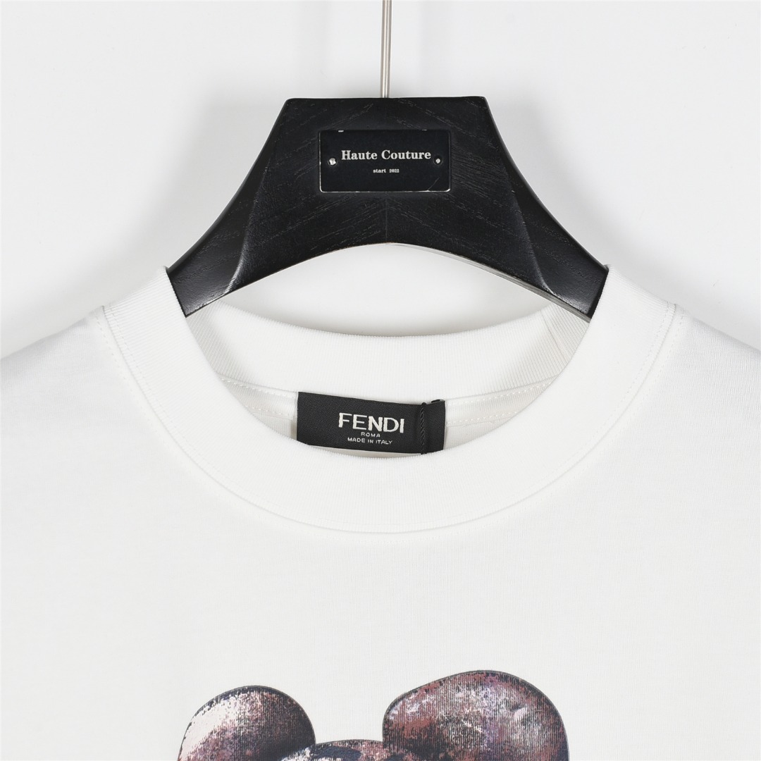 Fendi/芬迪 25ss 卡通人物手绘短袖T恤
