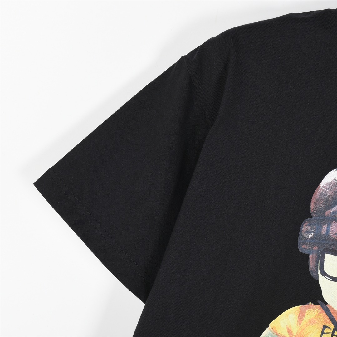 Fendi/芬迪 25ss 卡通人物手绘短袖T恤