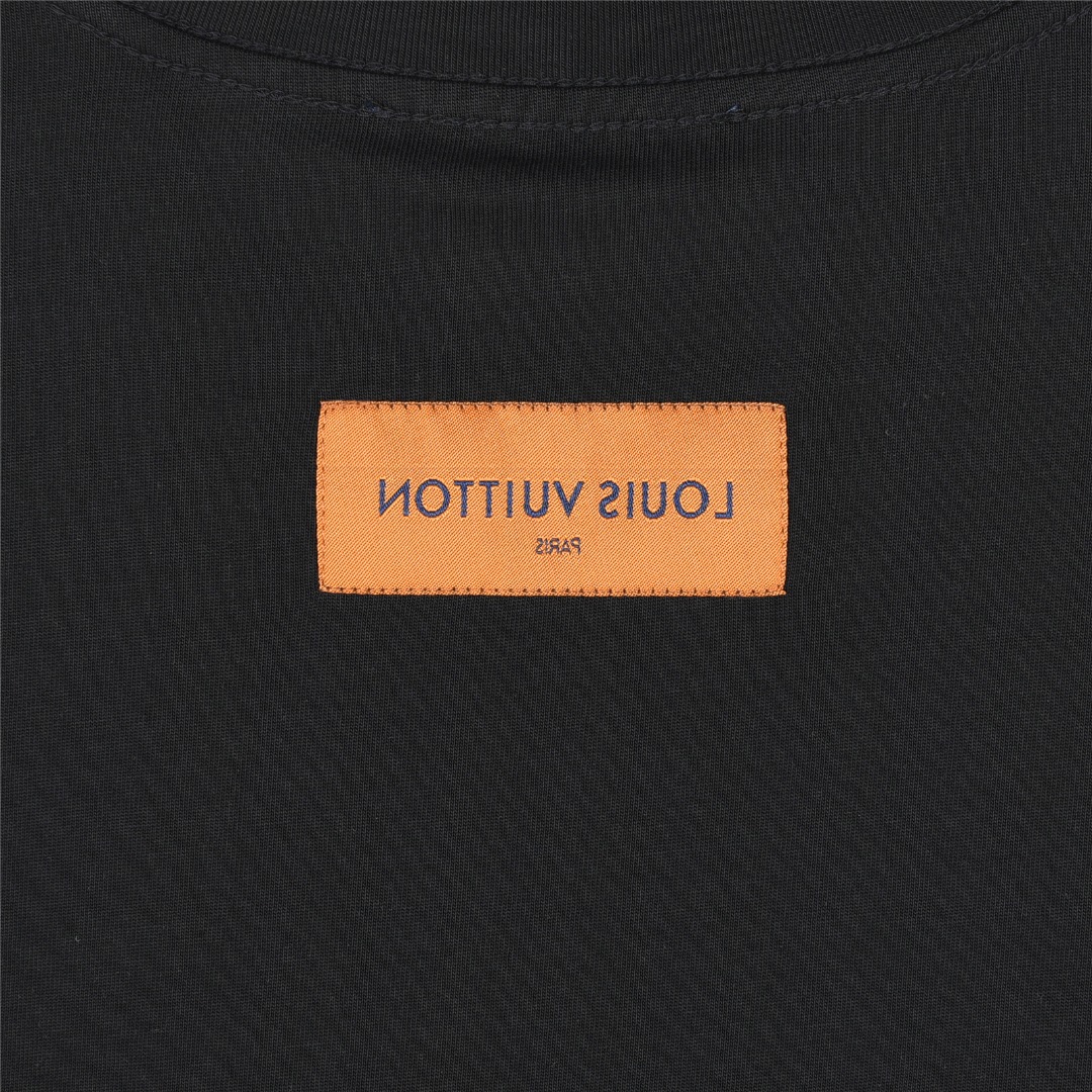 Louis Vuitton/路易威登 25ss 红色字母刺绣logo短袖T恤