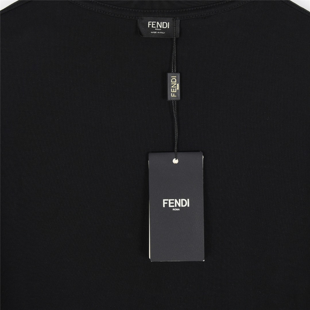 Fendi/芬迪 25ss 双F彩绣短袖T恤