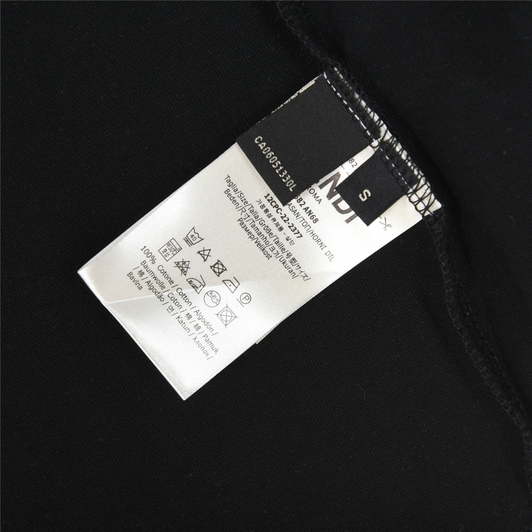Fendi/芬迪 25ss 双F彩绣短袖T恤