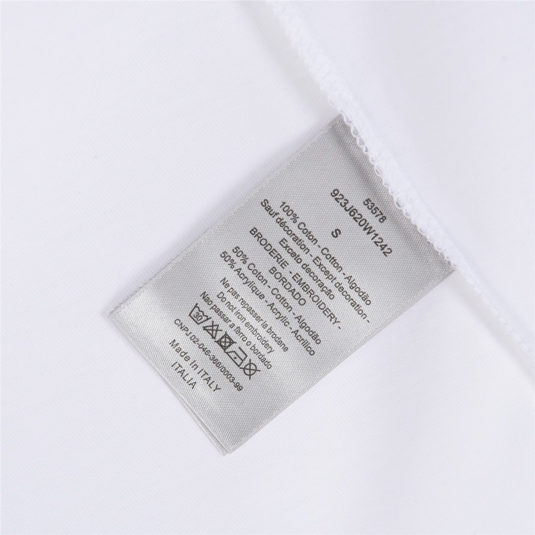 Dior/迪奥 25ss 蓝色植绒字母刺绣短袖T恤-Chinese UA Cheap High Quatity Brand Clothes Bags handbags Sneakers wholesale wholesaler seller from China Factory suppliers Fashion Clothing Shoes best Quality Beautiful Price Dior/迪奥 25ss 蓝色植绒字母刺绣短袖T恤